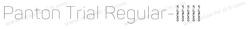 Panton Trial Regular字体转换